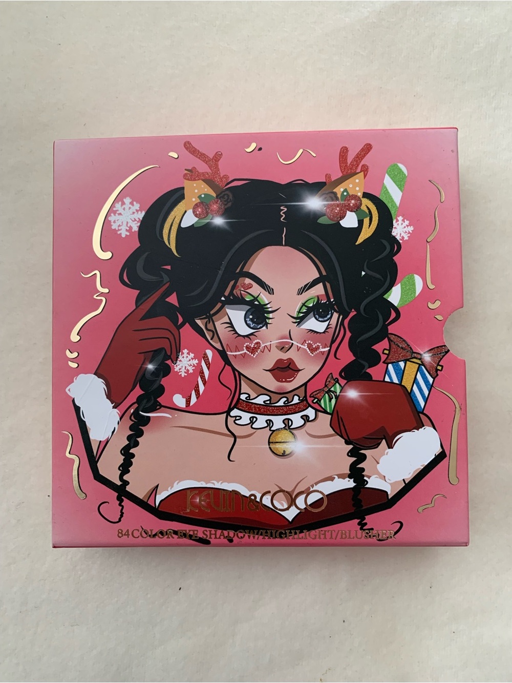 Kevin & Coco Pink Graphic Eyeshadow Palette